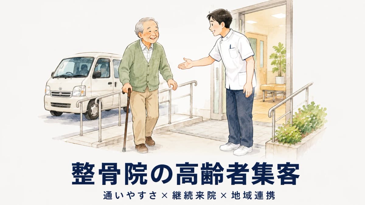 整骨院の高齢者集客と地域・介護連携|継続来院とケアマネ連携の正しい進め方【2026年版】