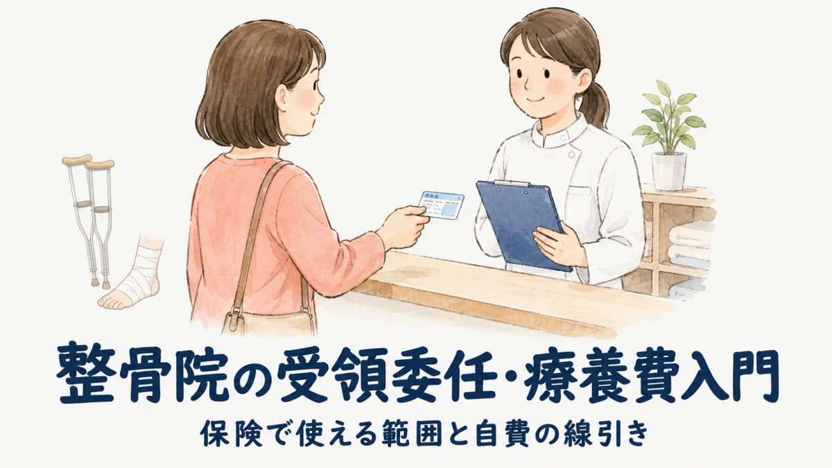 整骨院の受領委任・療養費(保険)入門|対象・施術録・適正請求と自費移行【2026年版】